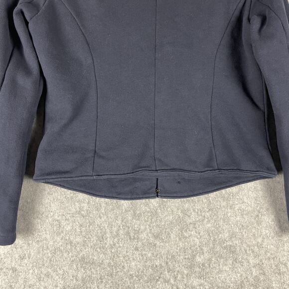 Polo Ralph Lauren French Terry Military Jacket Girls Large 12/14 Blue Preppy - Picture 13 of 16